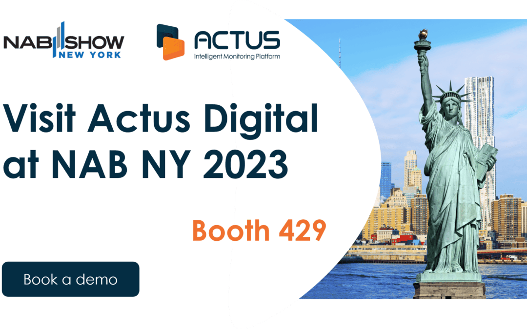 Actus Digital unveils at NAB NY its latest cutting-edge broadcast compliance logging, technical monitoring, and an AI-driven content monitoring platform.