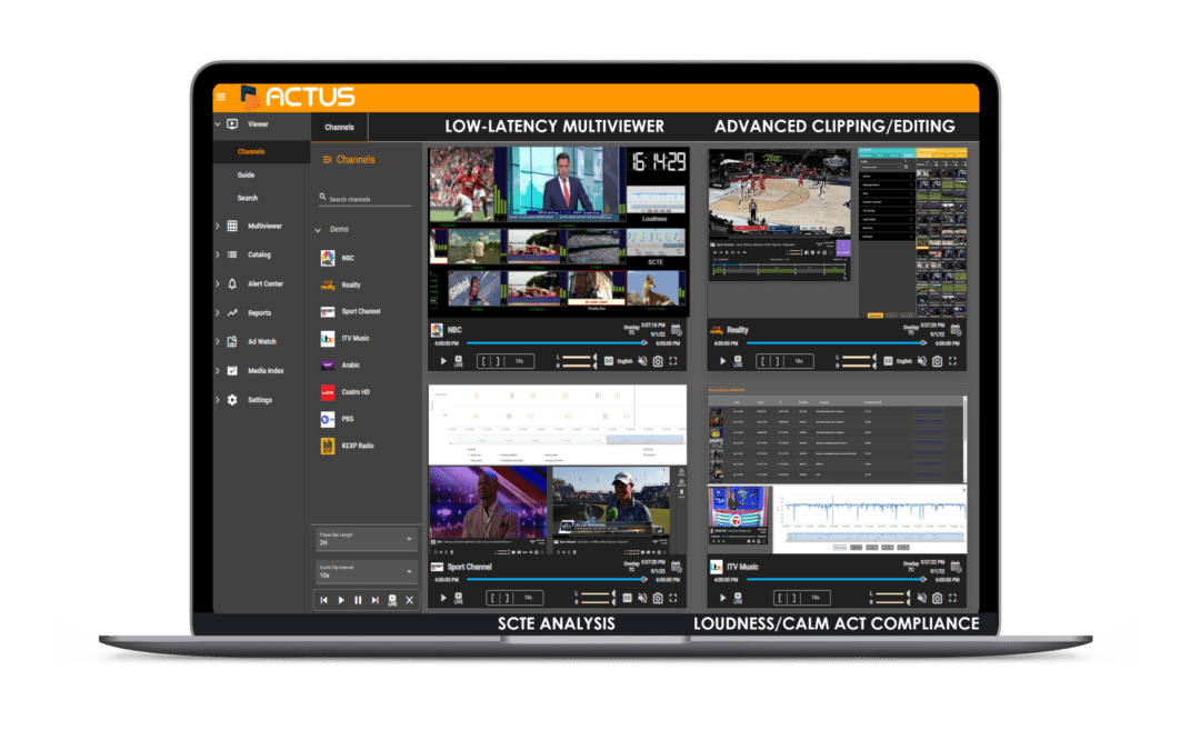 Actus Enhanced OTT Analysis at NAB-NY in New Version 8.5 of Intelligent Monitoring Platform